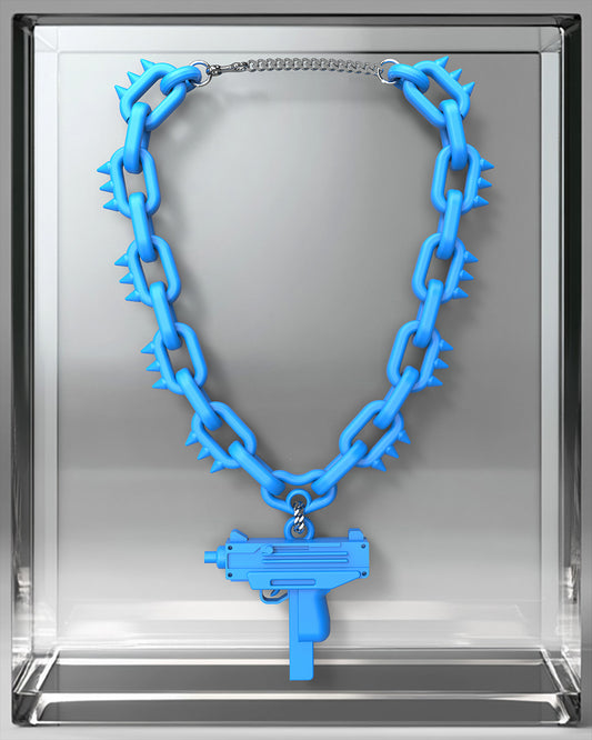 Uzi Pendan Chain Blue